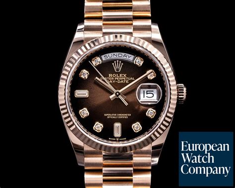 brown face rolex day date|Rolex Day-Date bracelet.